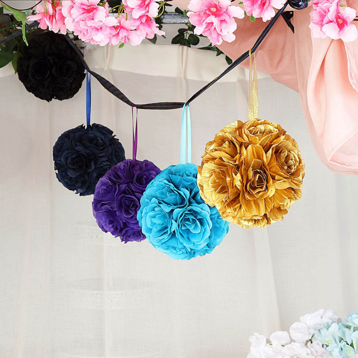 Flower Ball, Silk Rose Pomander Kissing Ball