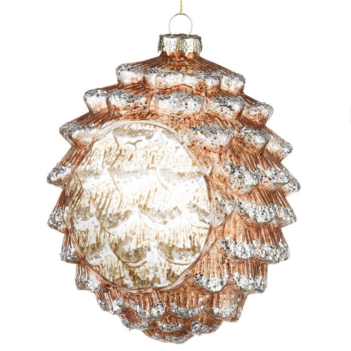 6.5" Pinecone Candle Holder Ornament
