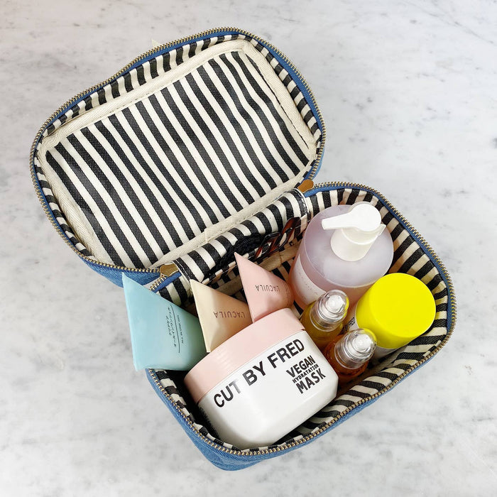 Bag All 7425 Denim My Makeup Cosmetic Box Myselflingerie.com