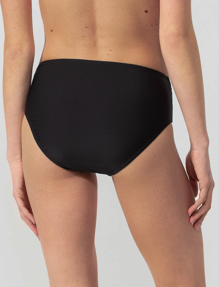 Bas de bikini taille haute uni