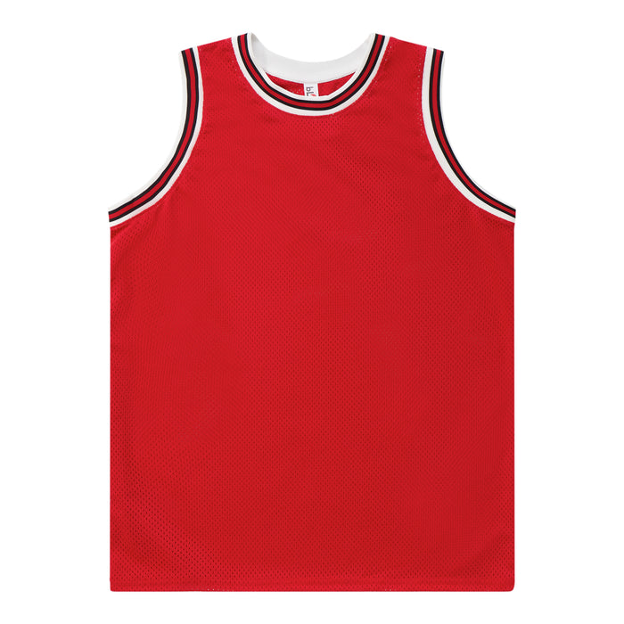 Basketball Jersey - Red / White / Black
