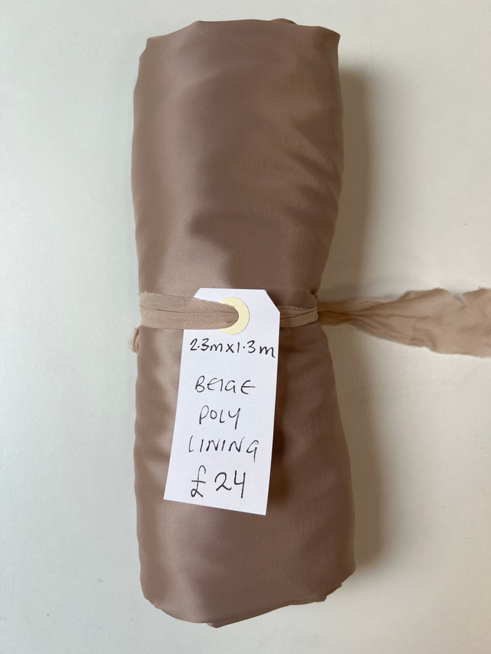 Beige Poly Lining Remnant