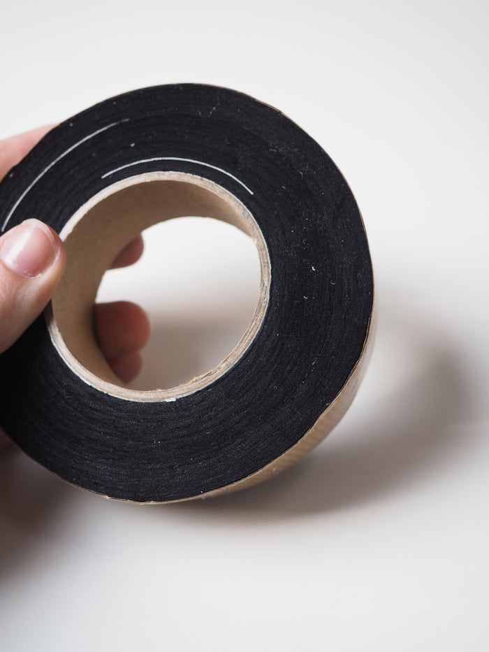 Black Cotton Voile 30mm Bias Tape Roll