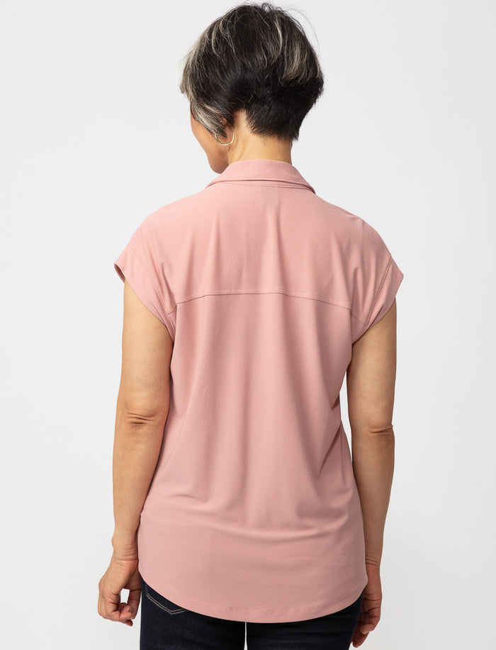 Blouse unie à manches dolman