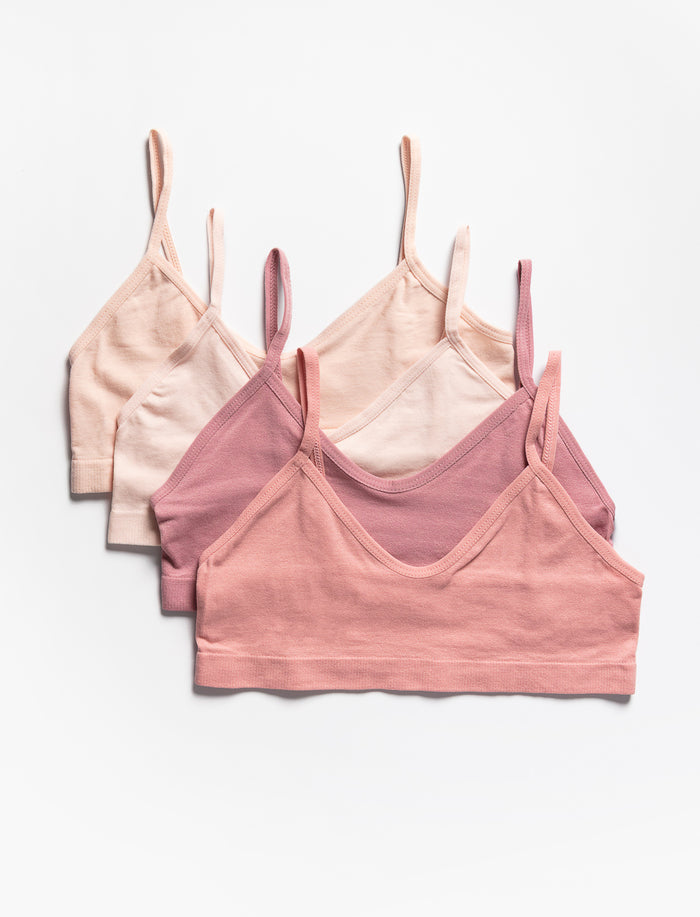 Bralettes unies - paquet de 4