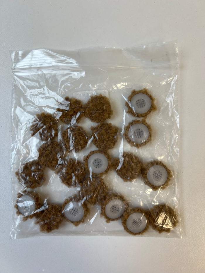 Brown Boucle Fabric Covered Buttons 22mm x20