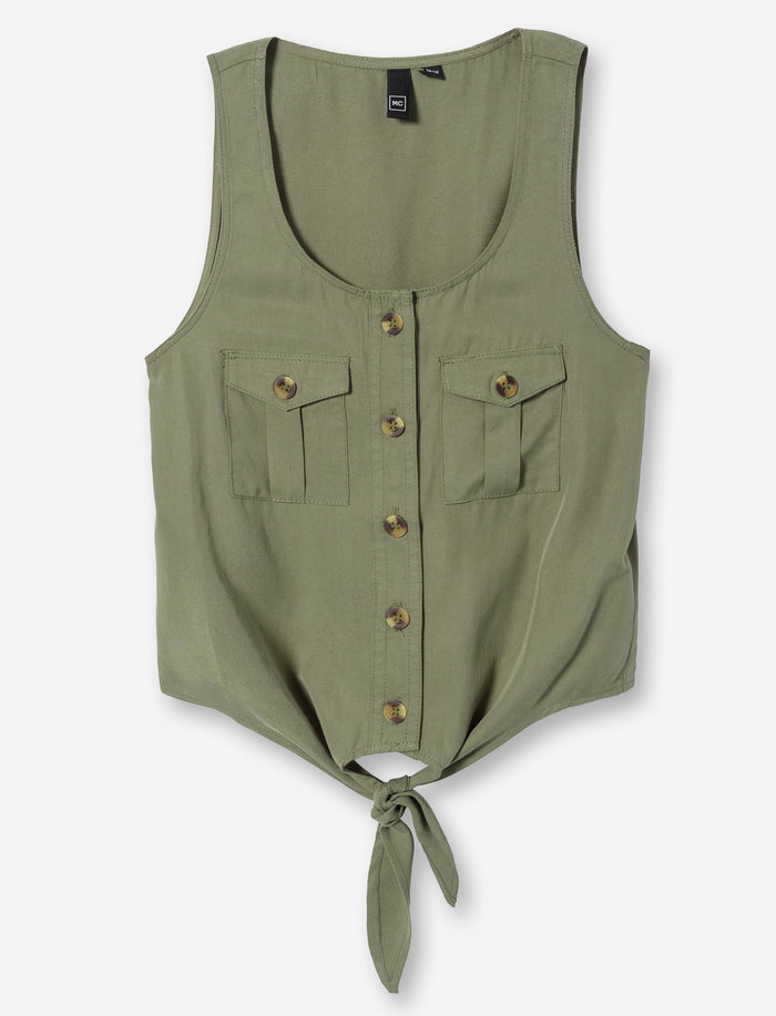 Camisole nouée à boutons