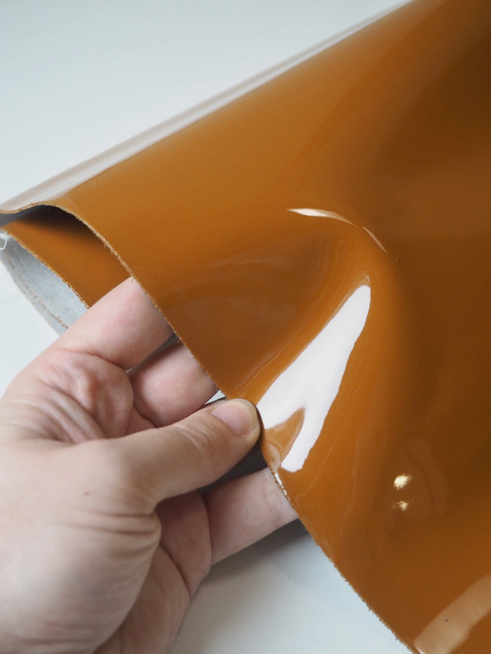 Caramel Patent Calfskin