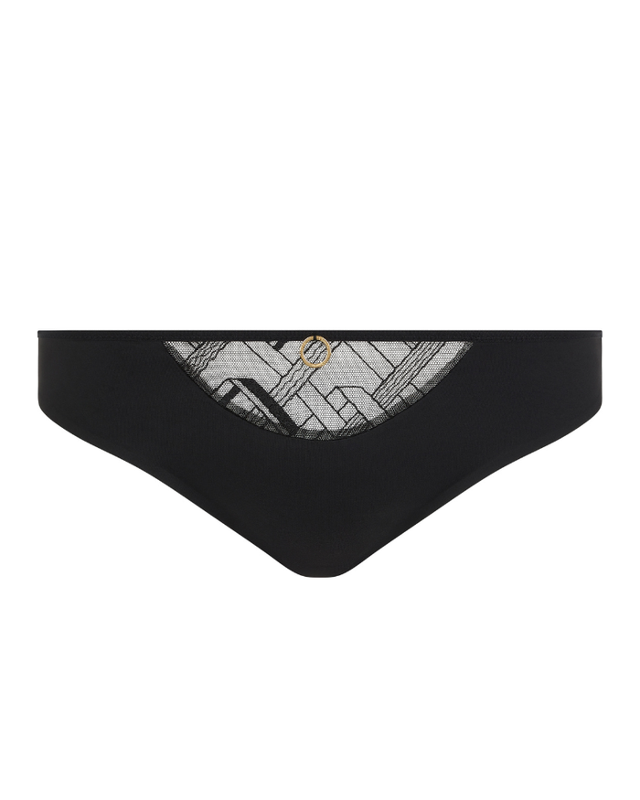 Chantelle 21S3 Black Graphic Support Bikini myselflingerie.com
