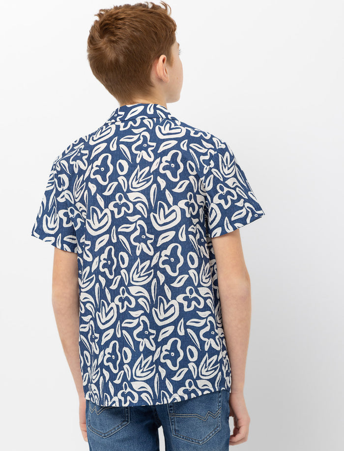 Chemise à col cubain