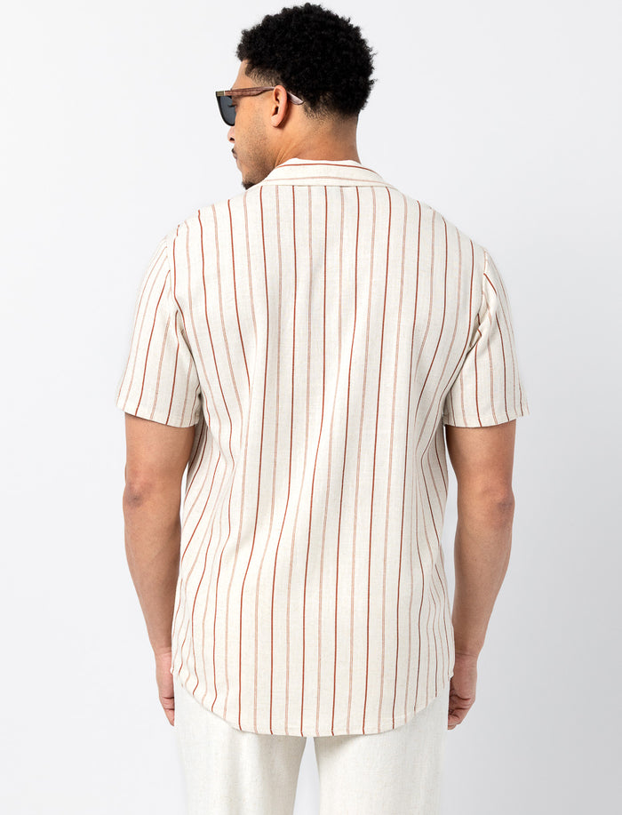 Chemise rayée en lin