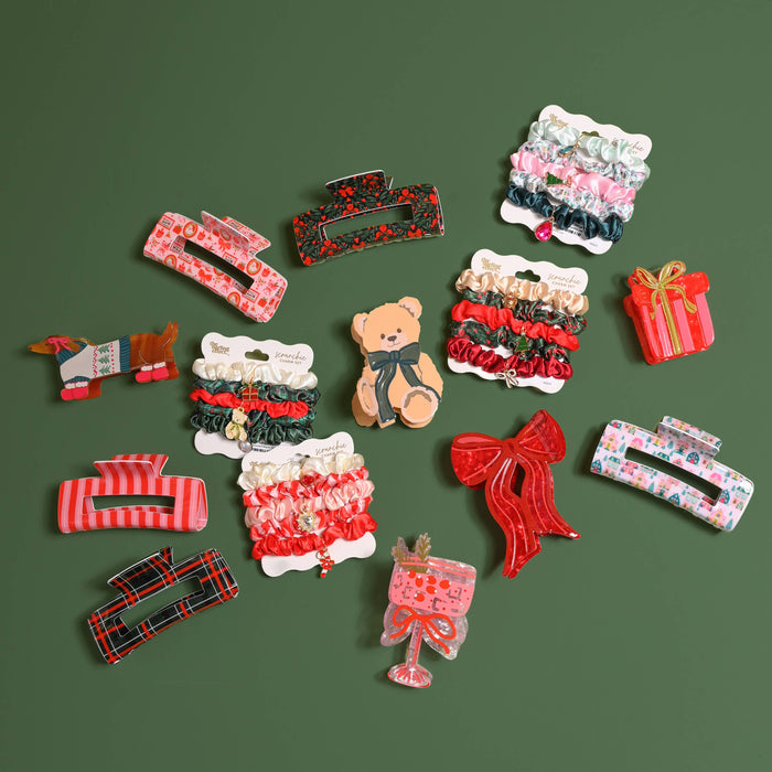 Claw Clip-Evergreen Plaid