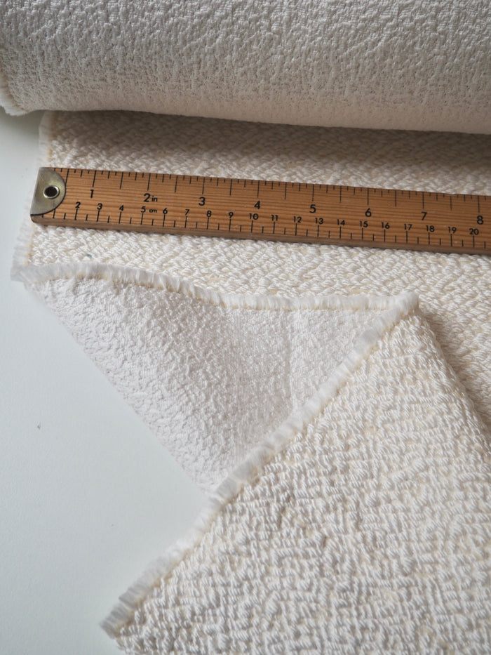 Cream + Ivory Textured Jacquard
