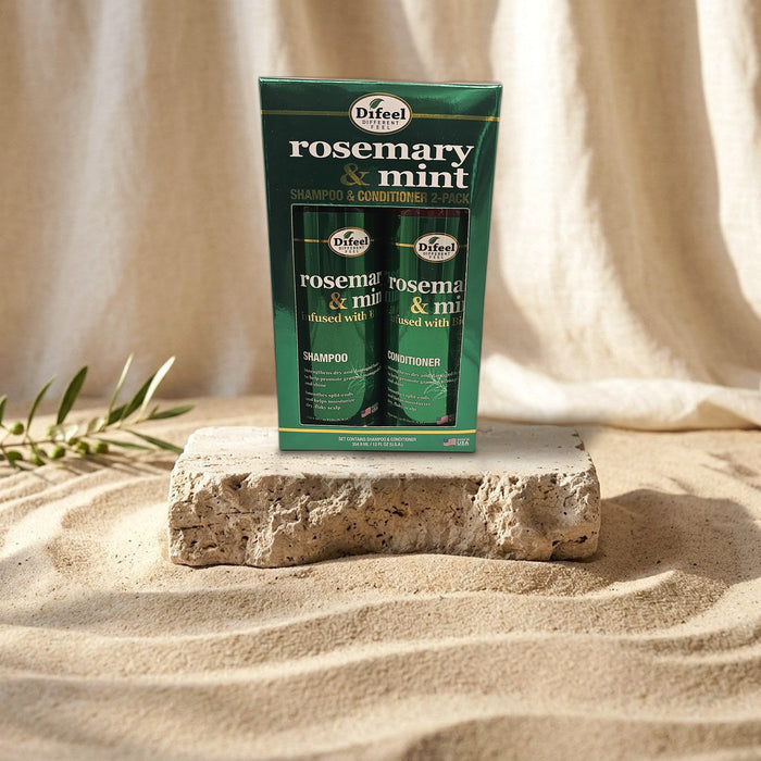 Difeel Rosemary & Mint Shampoo & Conditioner Set with Biotin 2 x 354.9 ml, original box