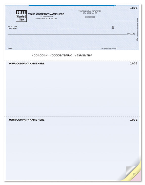 DLT103 Laser Top Checks QuickBooks Compatible Lined 8 1/2 x 11" QTY250