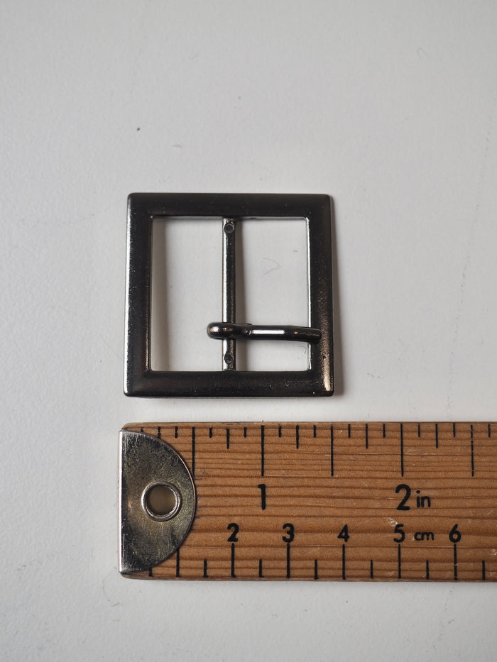 Gunmetal Square Buckle 30mm