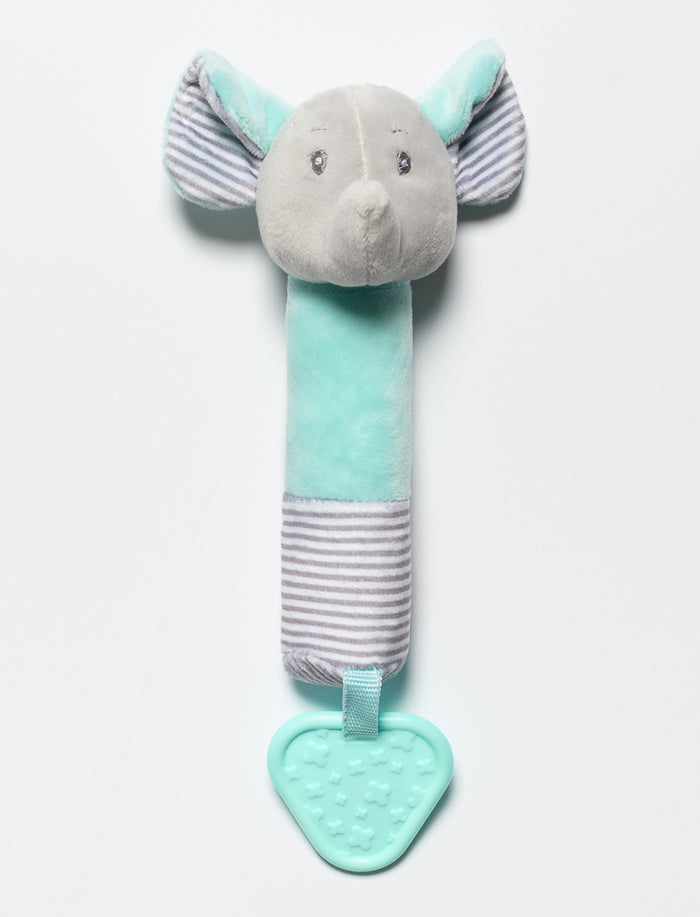 Hochet éléphant en peluche