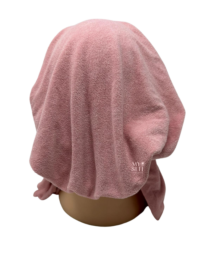 Cherie HTPK Pink Terry Pre-Tied Bandanna myselflingerie.com