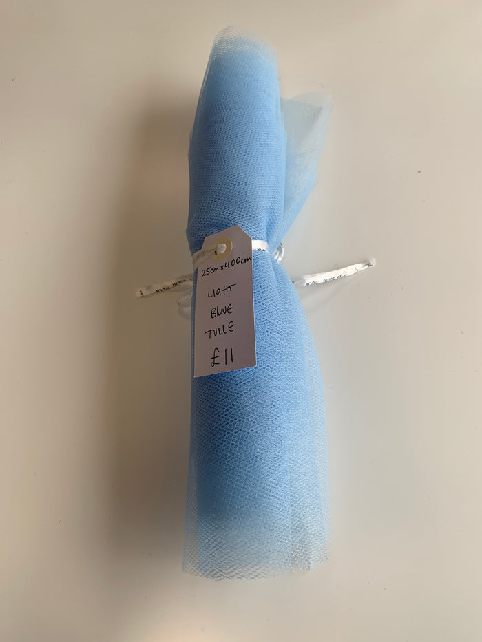 Light Blue Tulle Remnant
