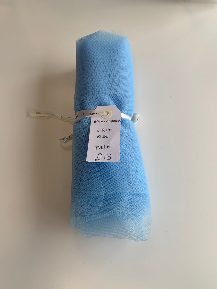 Light Blue Tulle Remnant