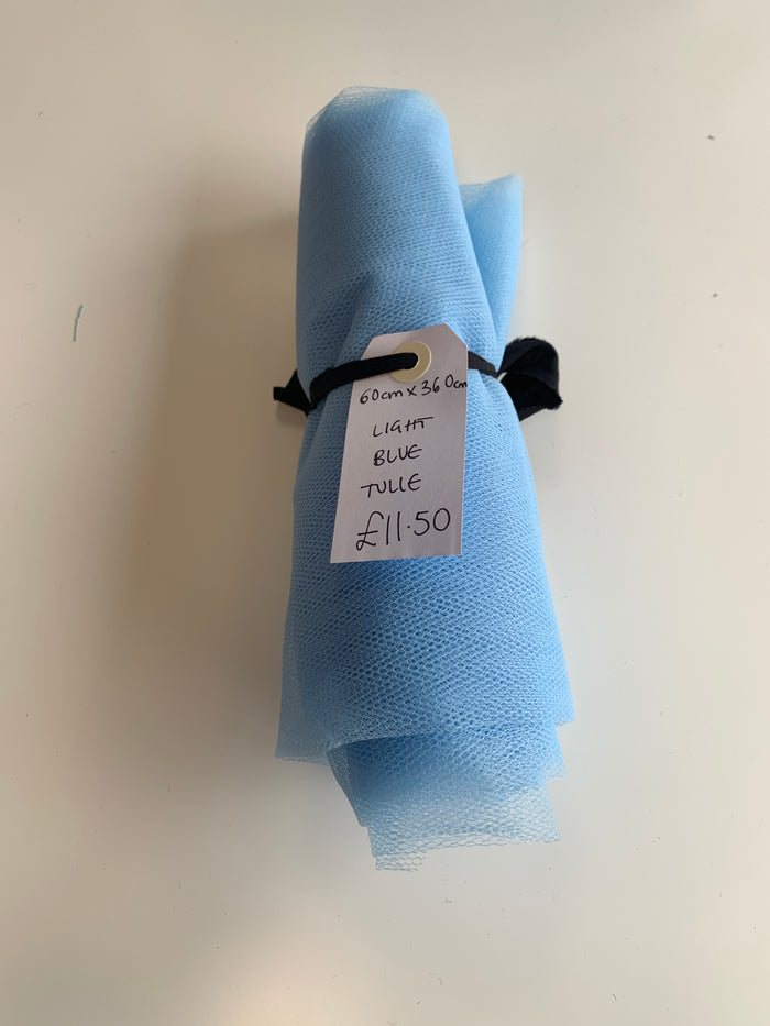 Light Blue Tulle Remnant