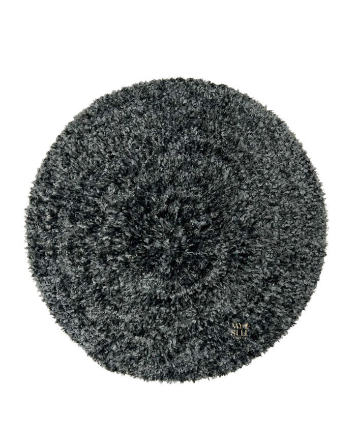 Lizi Headwear CONMGY Solid Grey Medium Unlined Chenille myselflingerie.com