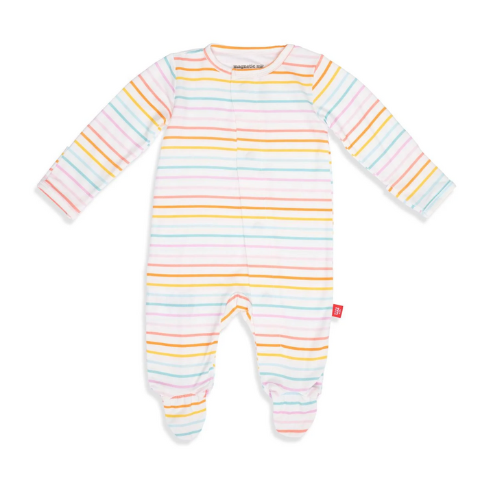 Magic Glitter Sparkle Candy Stripe Modal Magnetic Footie