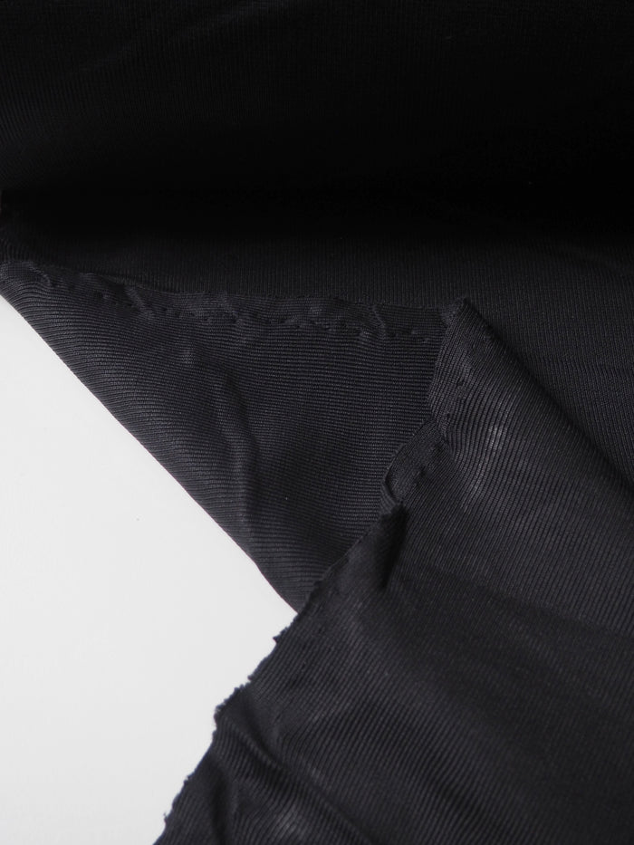 Midnight Nylon Rib Jersey