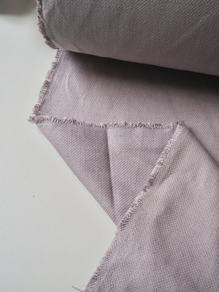 Misty Grey Basketweave Linen/Cotton