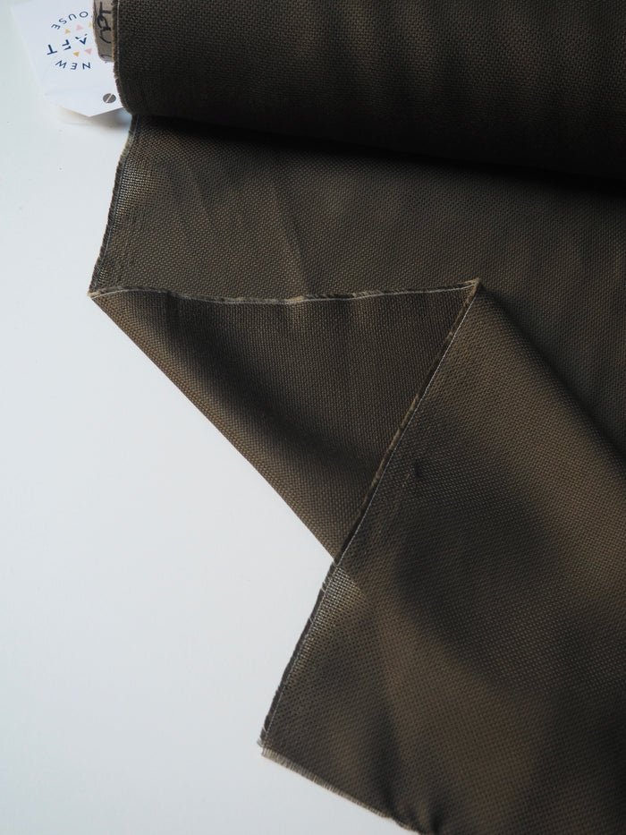 Moss Green Textured Tencel Voile