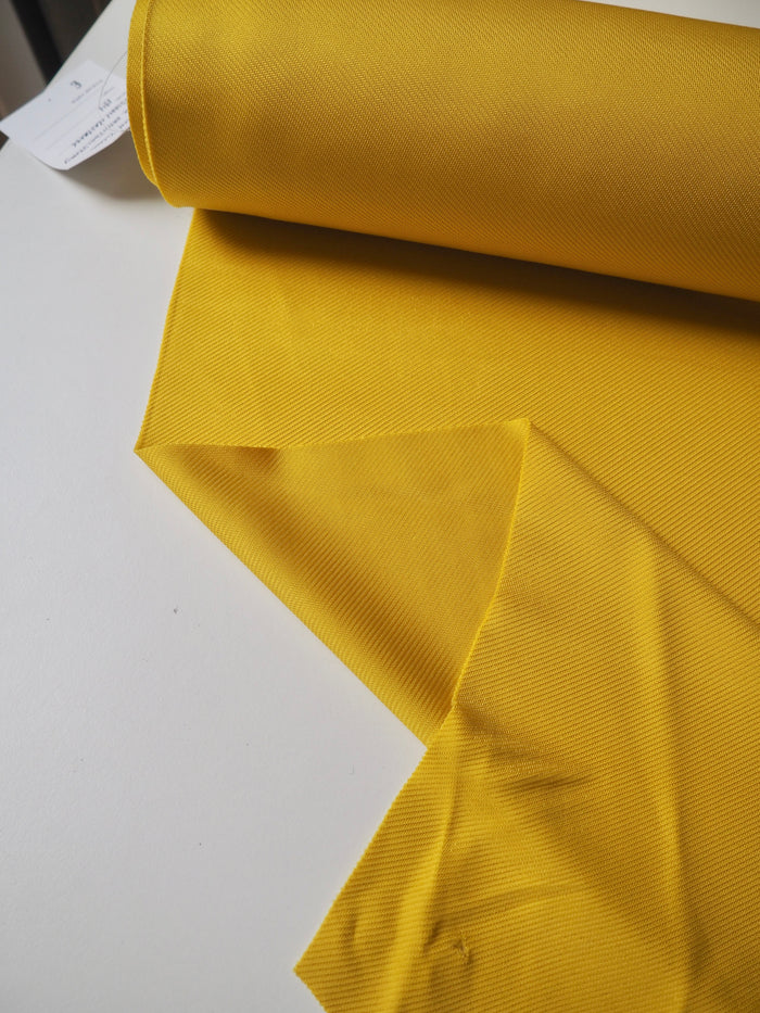 Mustard Viscose Satin Twill Jersey