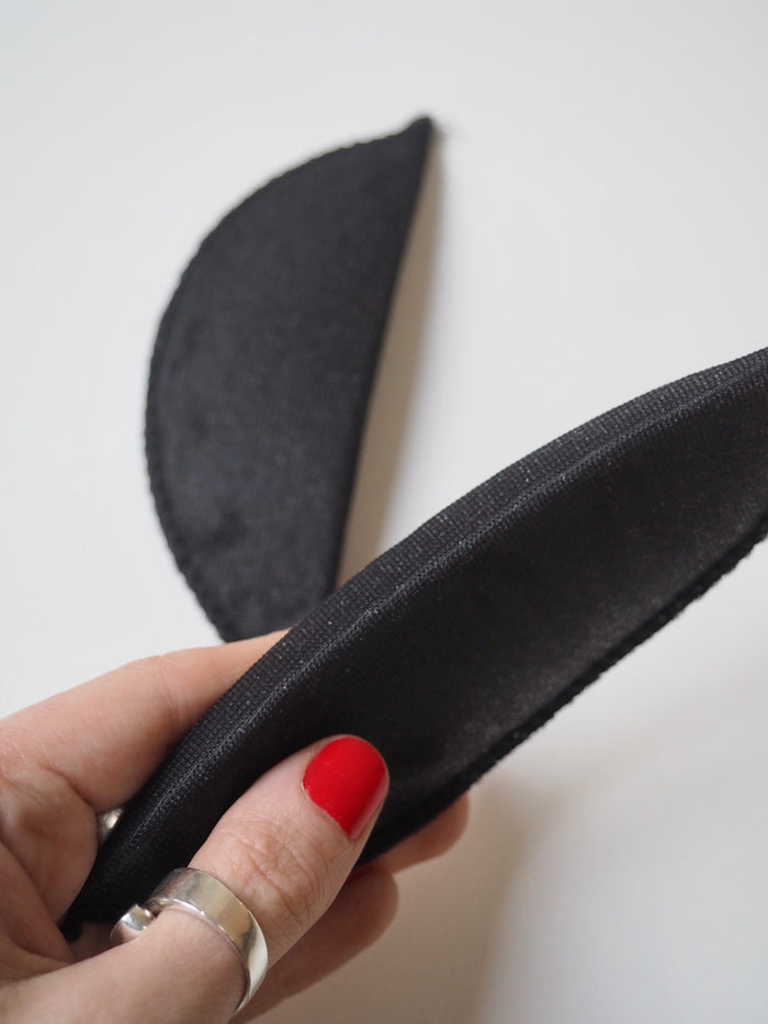 Narrow Black Foam Shoulder Pads