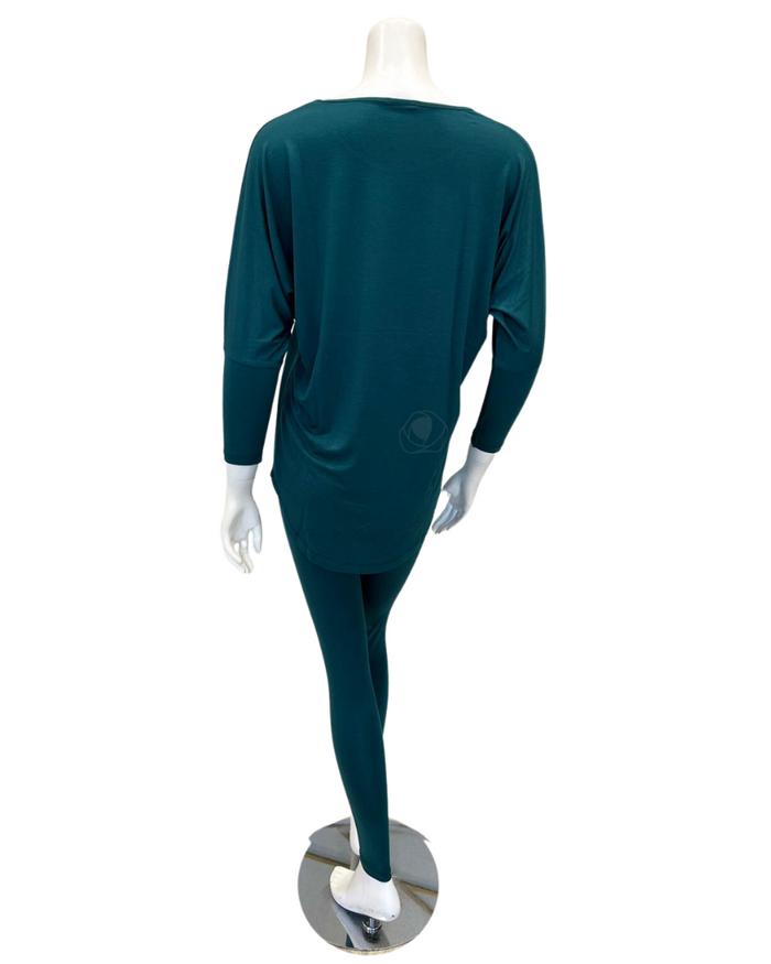 Oh! Zuza Emerald Round Neck Modal Pajamas Set