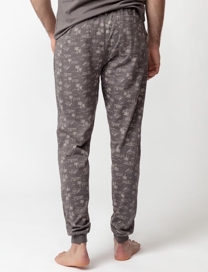Pantalon de pyjama à motifs en coton bio