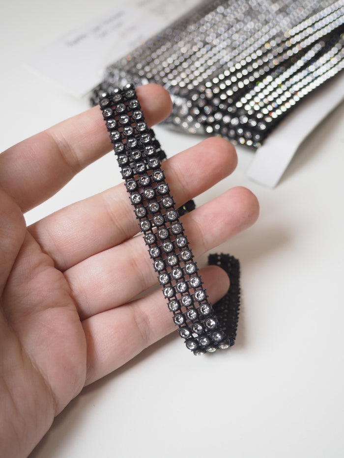 Preciosa Clear Diamante Trim 1.5cm