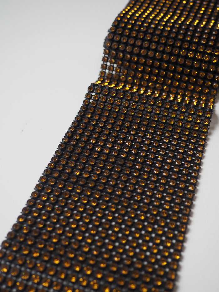Preciosa Yellow Diamante Trim 8cm