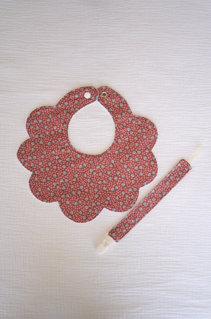 Raspberry Tilda Pacifier Holder