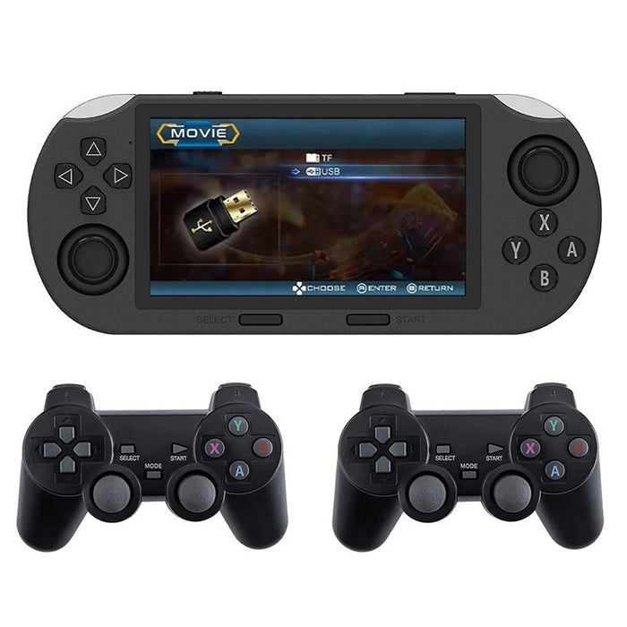 Handheld Game Console + Dual Controllers