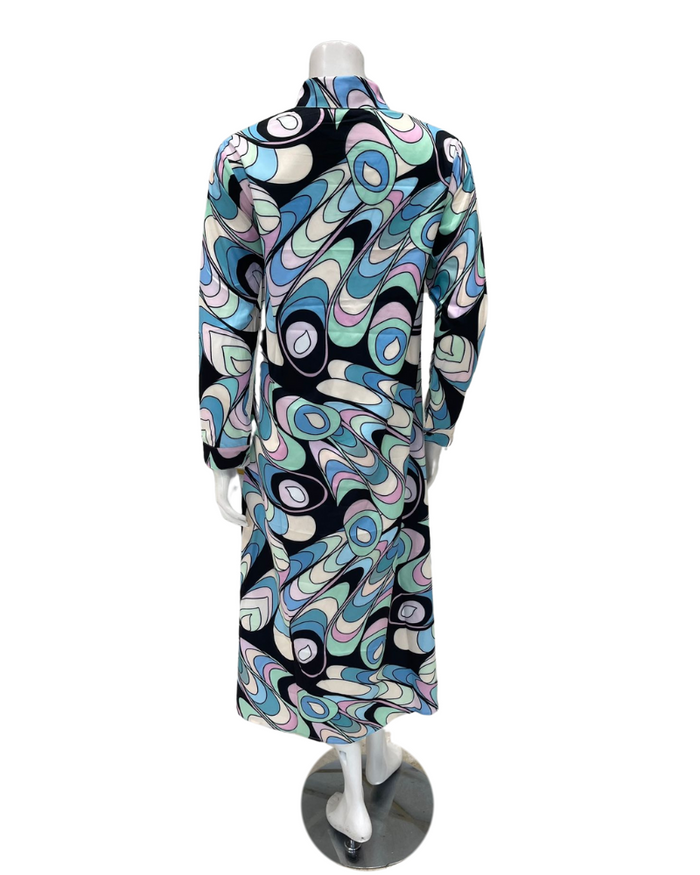 S25-BD-PUC Multicolor Pucci Shirt Swim Dress