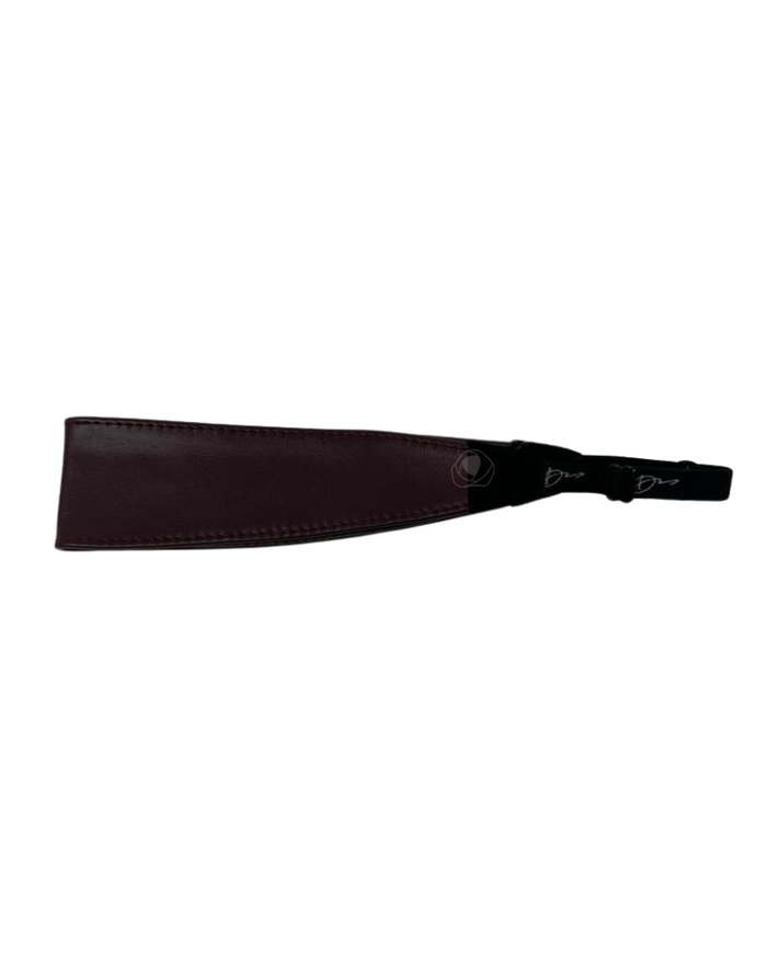 S970N Burgundy Leather Adjustable Headband
