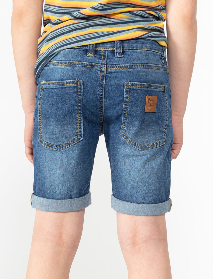 Short en denim extensible