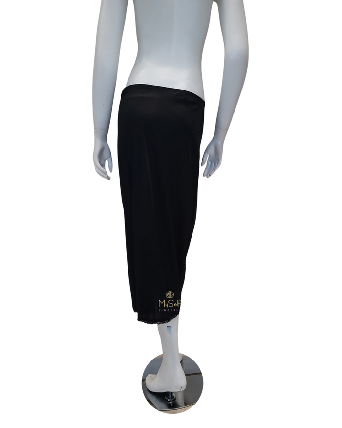 Slimit 32" Black Slimit Nylon Anti Cling Half Slip Myselflingerie.com