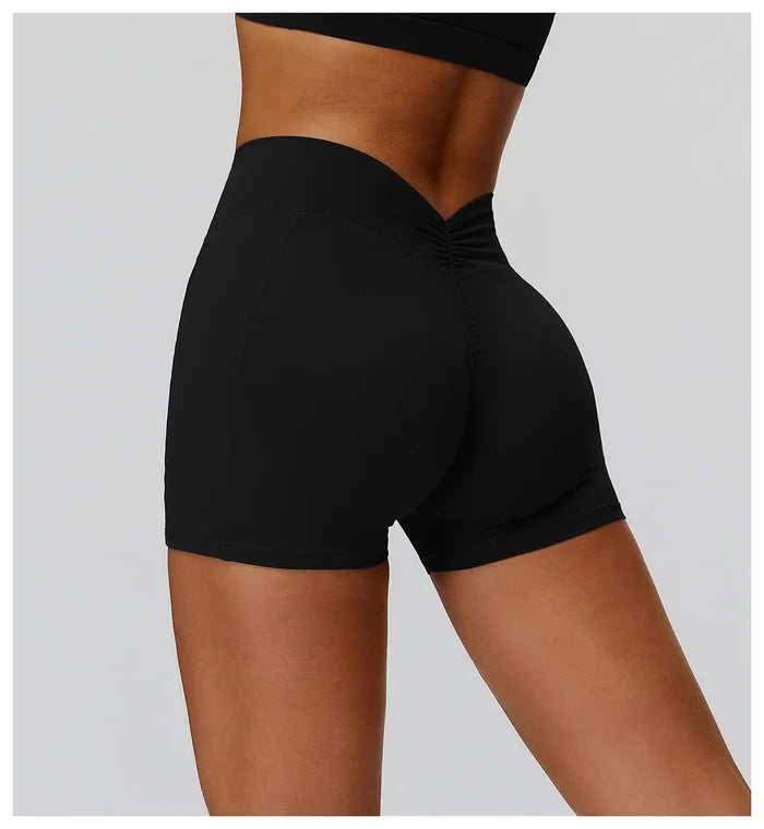 SPARK Back Waist Scrunch Shorts for Women