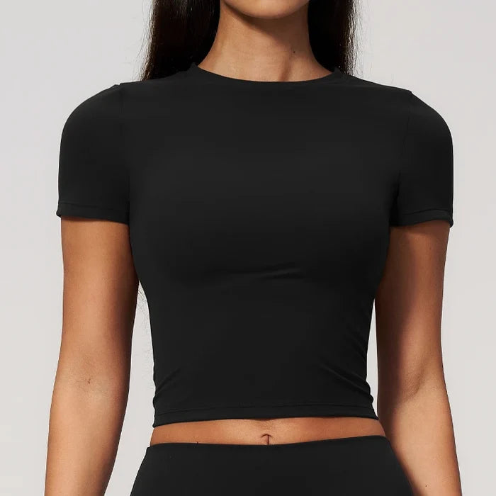 SPARK High Elasticity Breathable Yoga T‑Shirt for Women ZC9616