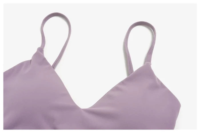 SPARK New Women's V-neck Brushed Yoga Bra ZC9616