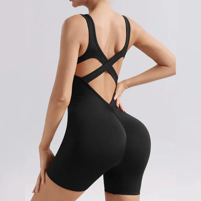 SPARK Seamless Criss-cross Back Jumpsuit HY287