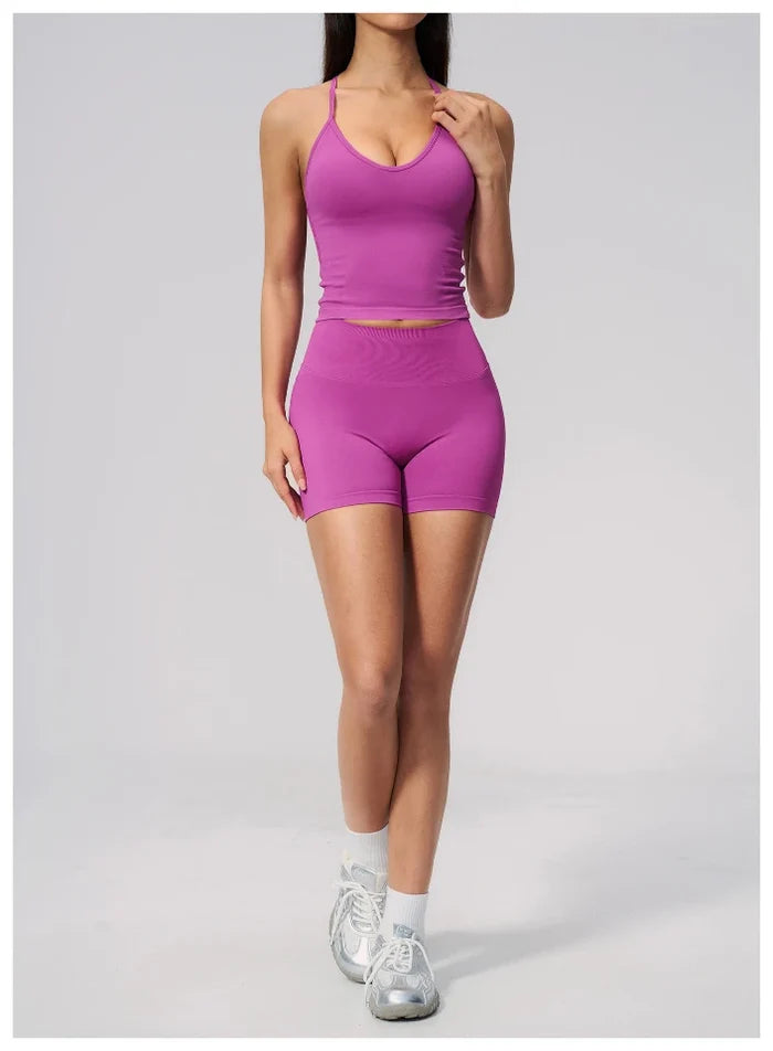 SPARK Seamless Fitness Shorts 3 Inch Scrunch Butt Yoga Shorts for Women ZC3597