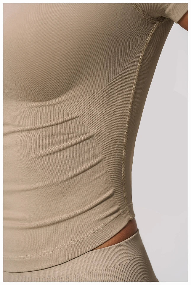SPARK Seamless Short Sleeve Yoga Athletic Top ZC4535