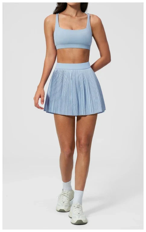 SPARK Women's Cloud Feeling Breathable Yoga Workout Pleated Skirt ZC8782-2