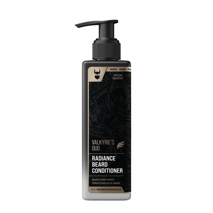 Special Reserve Beard Conditioner in Valkyrie's Oud scent. The Beard Struggle